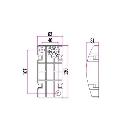 OLA: Exterior LED Wavy Rectangular Surface Mounted Wall Lights IP65