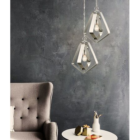 ORBITA: Bohemian Small Polished Nickel Hardware Pendant Light
