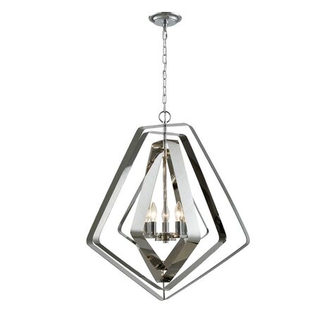 ORBITA: Bohemian Large Polished Nickel Hardware Pendant Light