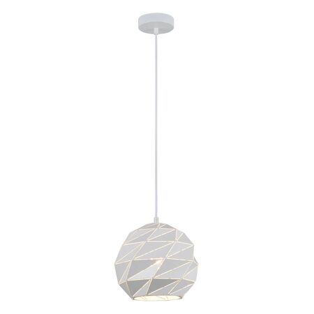 ORIGAMI: Interior Small Dome Carved Iron Origami Style Pendant Lights