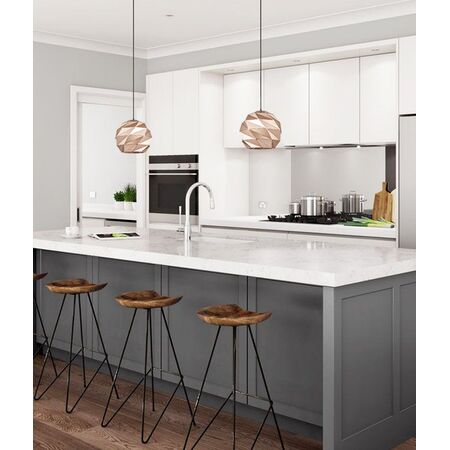 ORIGAMI: Interior Large Dome Carved Iron Origami Style Pendant Lights