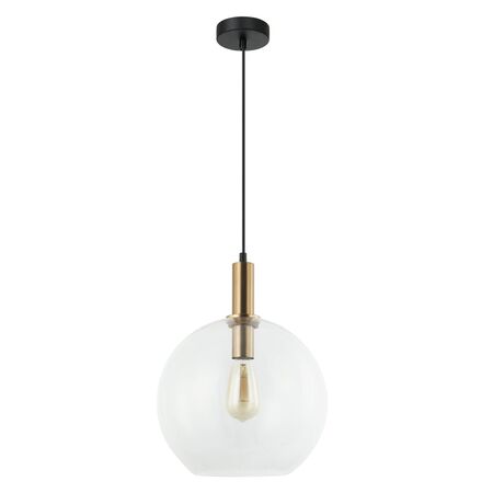 PATERA: Interior Glass with Extended Bronze Highlight Pendant Lights