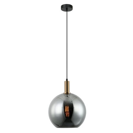 PATERA: Interior Glass with Extended Bronze Highlight Pendant Lights