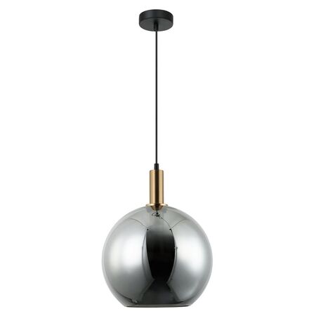 PATERA: Interior Glass with Extended Bronze Highlight Pendant Lights
