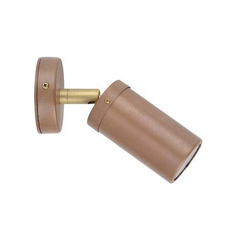 GU10 Exterior Wall Pillar Spot Lights (Aged Copper) IP54