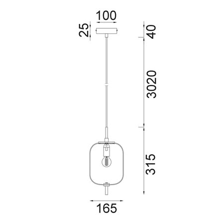 PINO: Interior Opal Matte / Smokey Black Mirror Finish Jar Pendant Lights