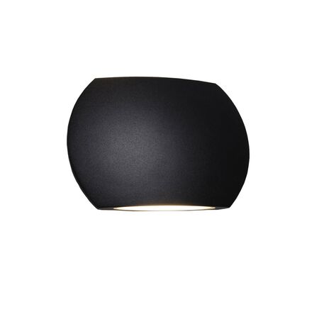 REMO: Surface Mounted LED Exterior Curved Up/Down Wall Lights IP54