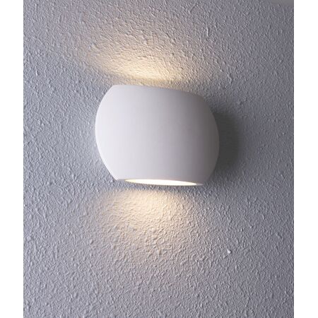 REMO: Surface Mounted LED Exterior Curved Up/Down Wall Lights IP54