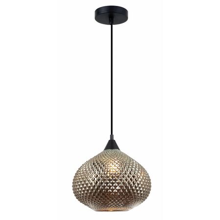RICTUS: Bohemian Glass With Quadrilateral Segment Wine Glass Shape Pendant Lights