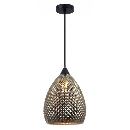 RICTUS: Bohemian Glass with Quadrilateral Segments Ellipse Shape Pendant Lights