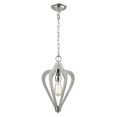 SENORITA: Rustic Small Tuscan Coffee Cherry / Winter Moss Wood Pendant Light