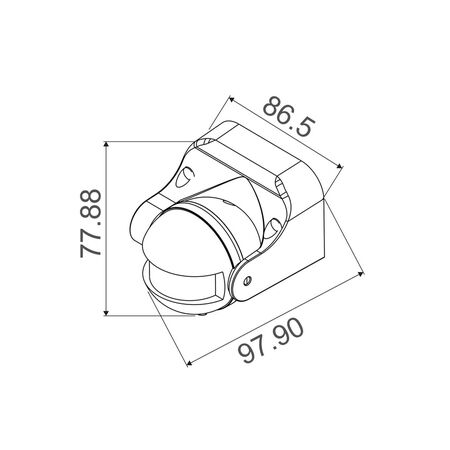 SENS012-013: Adjustable Infrared PIR Surface Mounted Sensors IP44