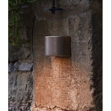STE: Exterior 12V Bronze Curved Surface Mounted Step / Wall Lights IP65