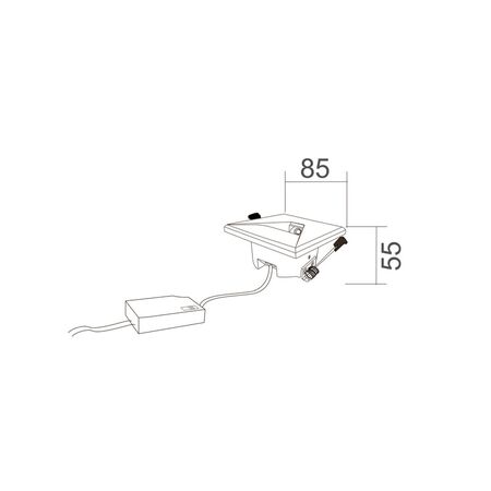 Interior LED Tri-CCT Recessed Square Step Lights