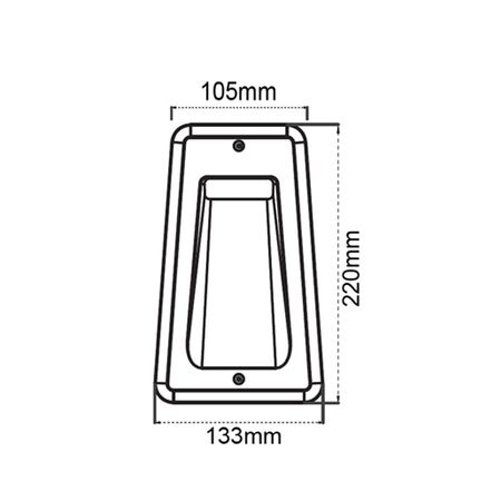 STE: LED Exterior Recessed Rectangular Step / Wall Lights IP54