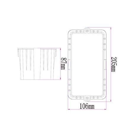 STE: LED Exterior Recessed Rectangular Step / Wall Lights IP54