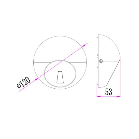 STE: LED Exterior Surface Mounted Round Step / Wall Lights IP65