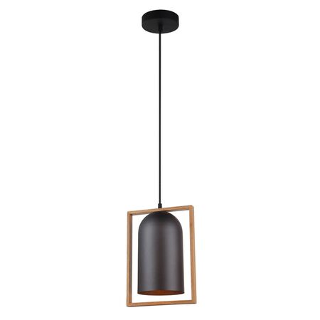 SWING: Oblong Wood Frame Pendant Lights