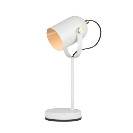 TAZZA: Ellipse Shade with Antique Brass Highlight Table Lamps