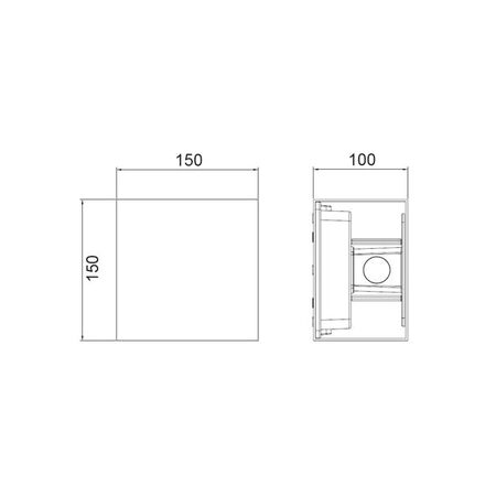 TOCA: Exterior LED Surface Mounted Adjustable Lens Covers Up/Down Lights IP65