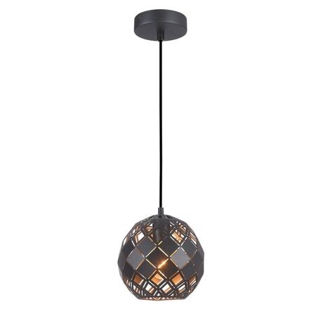 TUILE: Interior Small Embossed Tiled Iron Wine Glass Shape Pendant Lights