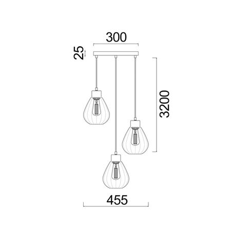 TULIP: Interior Bronze Amber / Smokey Black Wine Glass Ribbed Multiple Round Base Pendant Lights