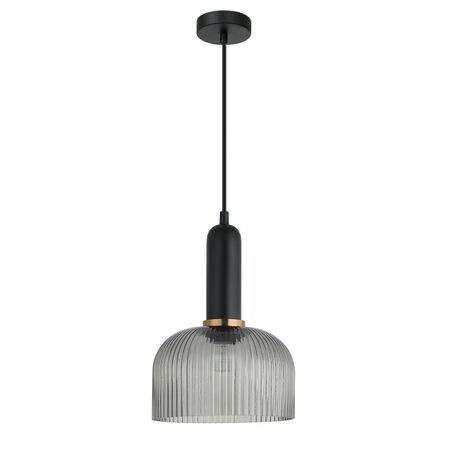 VINTAJ: Retro Interior Dome Shape Ribbed Glass Pendant Lights