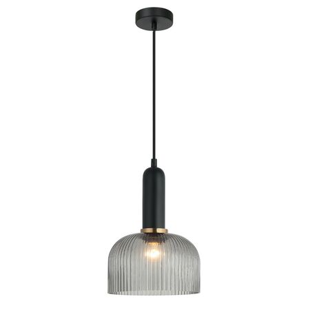 VINTAJ: Retro Interior Dome Shape Ribbed Glass Pendant Lights