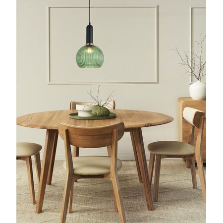 VINTAJ: Interior Wine Glass Shape Ribbed Glass Pendant Lights