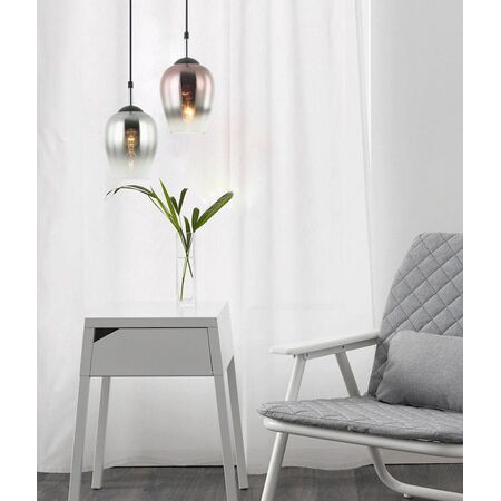 VINUM: Interior Wine Glass Shape Colour Fading Effect Glass Pendant Lights