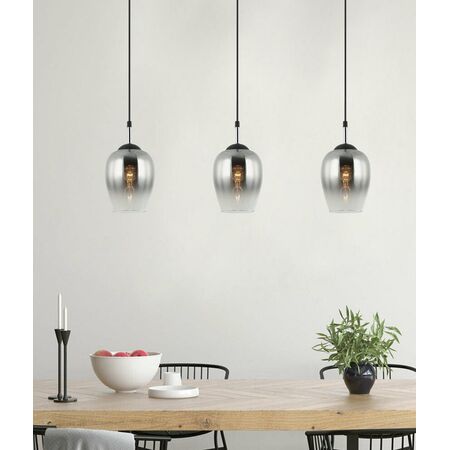 VINUM: Interior Wine Glass Shape Colour Fading Effect Glass Pendant Lights