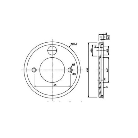 VOX: Surface Mounted LED Exterior Square Up/Down Wall Lights IP54
