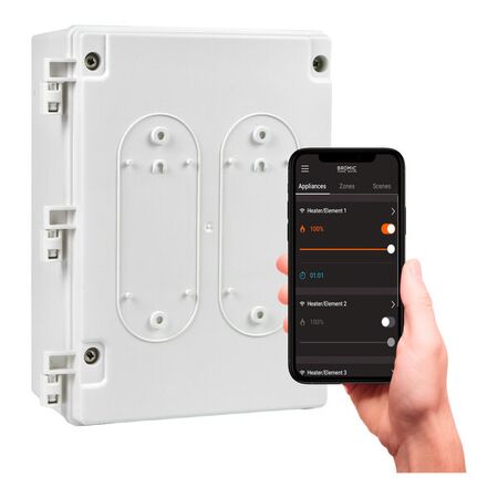 Affinity Control On/Off 1CH 6kW | Wi-Fi & Bluetooth Connectivity | AISI316 Marine-Grade Steel | @Each of 1 | by Bromic