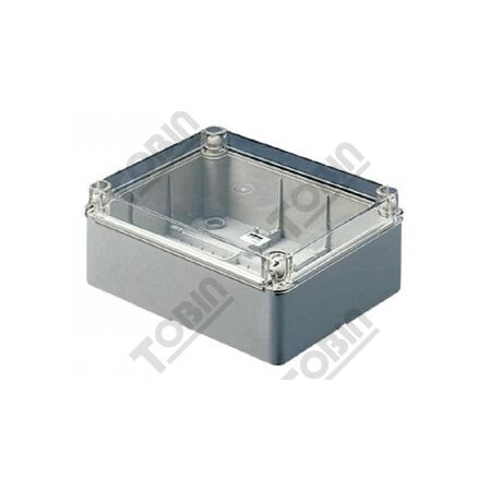 PVC Electrical Enclosure | Clear Lid & Grey Body | IP56 Rated | by Tobin