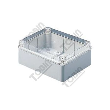 PVC Electrical Enclosure with Clear Lid | IP56 Rated | Durable Grey Body | by Tobin