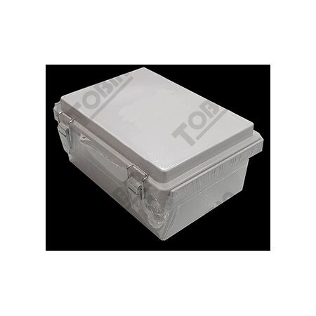 ABS Electrical Enclosure Box | IP66 Rated | Grey Body & Hinged Lid | by Tobin