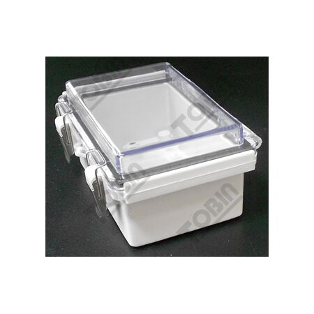 ABS Enclosure IP66 Grey Body with Hinged Clear Lid | Durable Protection | by Tobin