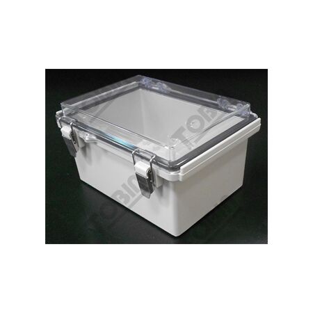 ABS Electrical Enclosure Box | IP66 Rated | Hinged Clear Lid | by Tobin
