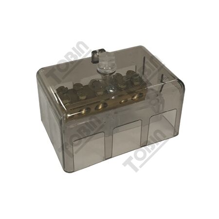 Neutral Link 3 x 35mm + 2 x 16mm Terminals | 100A Rated Current | High Conductivity Metal | by Tobin