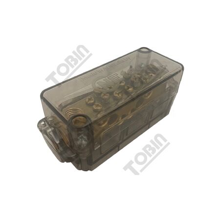 Neutral Link 2x150mm 6x50mm Terminals | 350A Current Rating | High Conductivity Metal | by Tobin