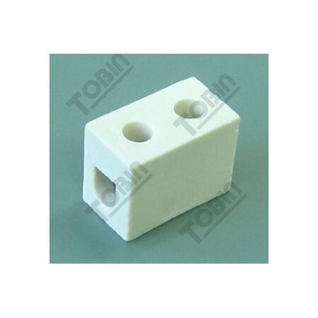 Terminal Block Porcelain 1 Wire Connect | 10A Current Rating | High Heat Resistance | by Tobin