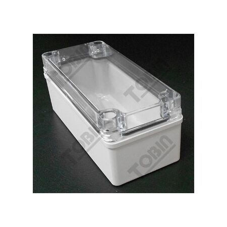 ABS Electrical Enclosure Box | IP66 Rated | Grey Body with Clear Lid | by Tobin