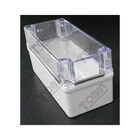IP66 ABS Electrical Enclosure | Grey Body & Clear Screw Lid | Durable & Impact Resistant | by Tobin