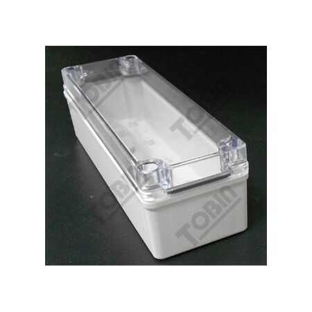 IP66 ABS Enclosure Box | Grey Body & Clear Screw Lid | Durable & Water Resistant | by Tobin