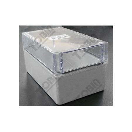 Polycarbonate Enclosure Box | IP66 Rated | Grey Body & Clear Lid | by Tobin