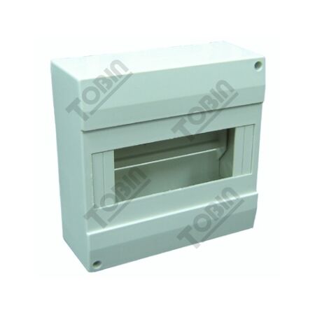Enclosure MCB 8 Pole Plastic | Durable Construction | Ideal for Electrical Distribution | by Tobin