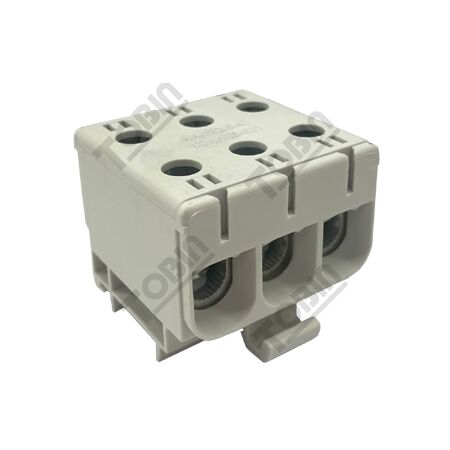Bi Metal Terminal Block 3 Pole | 2.5-50mm² Conductor Range | Copper & Aluminium Compatible | Grey Finish | by Tobin