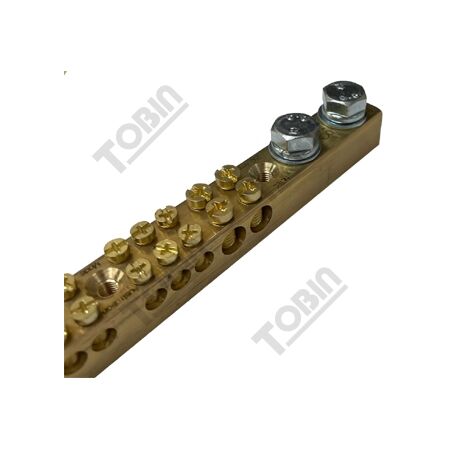 Earth Bars 250A 48 Pole | Numbered Wiring | High Conductivity Metal | by Tobin