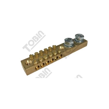 Earth Bars 165A 6 Pole | Numbered for Easy Identification | Corrosion-Resistant Material | by Tobin