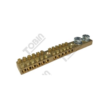 Earth Bars 165A 12 Pole | Robust Construction | Numbered for Easy Identification | by Tobin
